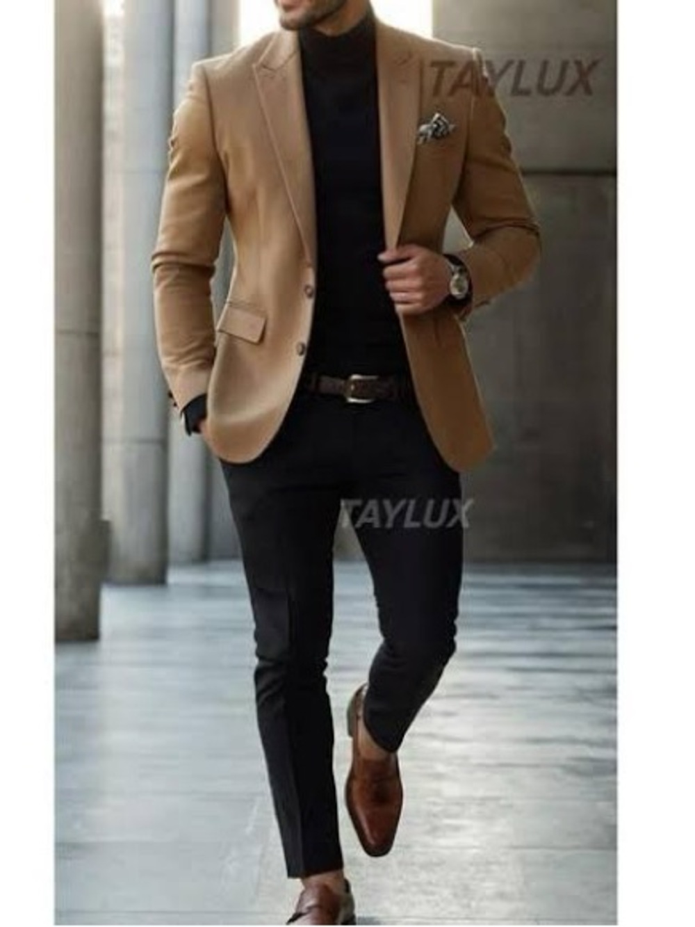 Vintage Genuine Camel  Hair Business Casual Blazer